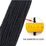 Mirra's Mirror (6Packs)14Inch Senegalese Twist Crochet Hair Braiding Hair Synthetic Mambo Twist Hair Extension 30Strands/Pack (14inch (6packs), 1B#)