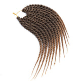 6Packs 12inch Havana Twist Crochet Hair Mambo Twist Braids Hair Senegalese Twists Hair Low Temperature Braiding Hair 12Strands/Pack(12inch/6packs, 1B-27)