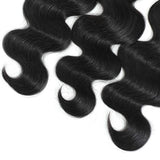 Lizourey Hair Brazilian Virgin Hair Body Wave Hair One Bundle 8inch 100% Unprocessed Virgin Human Hair Extension Weave Natural Black Can be Dyed and Bleached