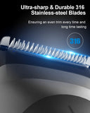 OriHea Professional Hair Clippers for Men, Hair Beard Clipper Low-vibration Hair Trimmer Beard Trimmer Hair Cutting Grooming Kit with LED Display (Black)