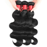 Lizourey Hair Brazilian Virgin Remy Hair Body Wave Hair One Bundle 14inch 100% Unprocessed Virgin Human Hair Extension Weave Natural Black Can be Dyed and Bleached