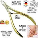 Camila Solingen CS09 4" Professional Nail Cuticle Trimmer, from Solingen, Germany. Best Stainless Steel, Anti-corrosive. Perfect Tool for Manicure and Pedicure. Premium Cuticle Cutter (9mm Blade)