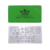 PUEEN Nail Art Stamping LOVE BOX II 02-4 Lover Collection Plates - 125x65mm Unique Nailart Polish Stamping Manicure Image Plate Accessories Kit BH000665