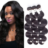 DMS Brazilian Virgin Hair Body Wave Human Hair 3 Bundles Soft Unprocessed Body Wave Brazilian Hair Weave Bundles (Natural Color 20 20 20)