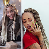 8 Packs Pre-Stretched Braiding Hair 20" Braids Professional Synthetic Hair for Crochet Twist (20", T27/613)