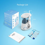 Oral Irrigator, Apiker Power Dental Flosser with 8 Multifunctional Tips, 600ML Capacity and 10 Water Pressure, Professional Water Power Pick for Family Teeth Cleaning, Braces and Bridges Care