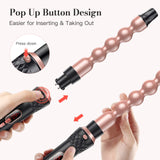 BESTOPE 3 Barrel Hair Waver Curling Iron 4 in 1 Hair Crimper Wand Set with LED Temp Control, 1 inch Ceramic Tourmaline Triple Barrels, Instant Heat Up and Glove & 2 Hair Clips