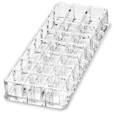 byAlegory (Set of 2) Acrylic Lipstick Makeup Organizers 24 Space Beauty Storage Refillable Cosmetic Container - Clear
