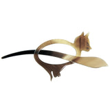 Marycrafts Buffalo Horn Cat Kitten Shawl Pin, Hair Pin Accessory Handmade