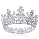 Aprince Silver Round Crystal Tiaras and Crowns for Women Tiaras for Girls Rhinestones Wedding Headband Tiara for Women The Crowns for Women Birthday Crowns for Women Crown for Girls Hair Accessories