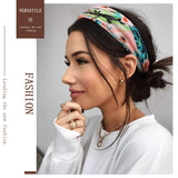 6 Packs Women Headbands Yoga Sport Running Hair Bands Floral Bandeau Boho Elastic Head Wrap Turban Headwraps Cute Hair Accessories