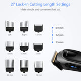 Hair Clippers SUPRENT Corded Hair Clippers for Men, 21-piece Hair Cutting Kit with 27 Cutting Length, 10 Guide Combs, Scissor, Storage Case