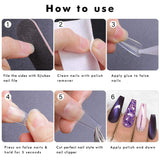 Fake Nails Clear Coffin Nails - Acrylic Nails Coffin Shaped Ballerina Nails Tips Ejiubas False Nails With Glue Set 500PCS Full Cover False Nails 4PCS Nail Glues 1PC Nail File With Case