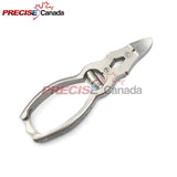 PRECISE CANADA: PROFESSIONAL NAIL CLIPPER HEAVY DUTY NAIL NIPPER FOR THICK & INGROWN TOENAILS PREMIUM STAINLESS STEEL WITH SAFETY LOCK SHARP EDGE BLADES PC