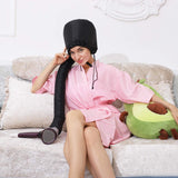 (3 in 1) 24 pcs 9.45" Flexi Twist Foam Hair Curler Rollers Curling Rods + Hair Dryer Bonnet Attachment Hood Conditione Cap + 4 Hair Dressing Clips
