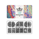 PUEEN Nail Art Stamping THEME PARK GIFT SET 01-4 Theme Park Plates - 125x65mm Unique Nailart Polish Stamping Manicure Image Plate Accessories Kit -BH000859