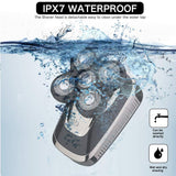 Belita Amy Bald Head Shaver Electric Razor for Men,5 in 1 Wet And Dry Quick USB Rechargeable electric shaver Grooming Kit for Men With Beard Trimmer Nose Hair Trimmer Hair Clippers Facial Brush