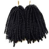 Flyteng spring twist hair for braids black 3 pack/lot Jamaican Bounce Crochet Hair Extensions spring twist crochet hair