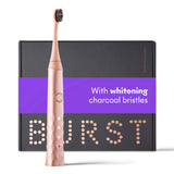 BURST Electric Toothbrush with Charcoal Sonic Toothbrush Head Gift Set, Special Edition Rose Gold