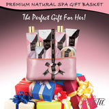 Bath & Body Spa Gift Basket for Women, Best Gift Idea for Christmas, Mother’s Day & Birthday, Black Vanilla Set Includes Bubble Bath, Shower Gel, Shampoo, Body Scrub, Message Oil, Bath Salt, Bath Bomb