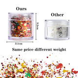 12 Boxes Christmas Nail Art Sequins Holographic Nail Glitter, Laser Snowflake Christmas Tree Star 3D Flakes Nail Decorations Chunky Glitter Stickers Decals