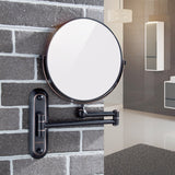GURUN Wall Mounted Mirror Double Sided With 10X Magnification,Wall Mount Vanity Mirror Oil-Rubbed Bronze,No light,M1207O(8in,10x Magnification)