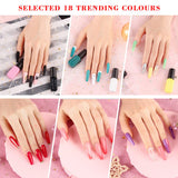 Lavender Violets Nail Art Gel Nail Manicure Bundle Set of LED UV Nail Lamp Light + Gel Polish Plain Pack with Base n Top Coat