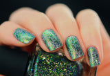 ILNP Success (H) - Green, Silver, Pink Holographic Ultra Chrome Color Shifting Flakie Nail Polish