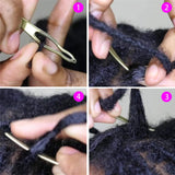 8 Pieces Dreadlocks Tool Sisterlocks Craft Dreadlocks Hair Extensions Locks Tool Hair Locking Tool Tightening Accessories for Different Christmas Braiding Hair Accessory