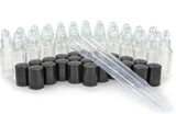 24 Re-fillable Roll on kit 1.3 oz Roll On Glass Containers plus 24 free Pipettes