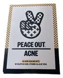 Peace Out Acne Dots - 40 Acne Healing Dots - w/ Salicylic Acid, Vitamin A & Aloe Vera w/ Bonus Cute Facial Scrub