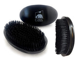 GBS Beard Hair Brush Pure Synthetic Animal Free Vegan Bristle + bag Over 2,000 Bristles 3"x 5" ergonomic High Gloss Handle Fits in Palm/Hand