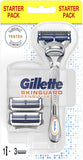 Gillette SkinGuard Sensitive Razor for Sensitive Skin with Replacement Blades for Men, Package with Handle Included and 3 Refills