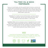 Desert Essence Tea Tree Oil & Neem Toothpaste - 6.25 Oz - Pack of 6 - Refreshing Rich Taste - Baking Soda & Essential Oil of Wintergreen - Antiseptic - Natural Ingredients - Fluoride & Gluten Free
