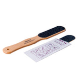 Foot File Kit 50 Pcs Grit - Replaceable Heel File - Foot Rasp - Scraper for Dead Skin - Callus Remover Care Tool - Healthy Wood - Wet and Dry Use