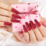 1280 Pieces Extra Long Press on Nails Ballerina Coffin False Nails Solid Color Full Cover Fake Nails Artificial Acrylic Nails for DIY Nail Art Decoration Salon Women Girls