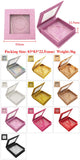 10pcs Fake Eyelashes Packaging Box Fake 3D Mink Eyelashes Box Artificial Ribbon Box Empty C