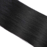 Reysaina 14inch Black Tape in Hair Extensions Human Hair Color #1 Jet Balck Seamless Human Hair Extension Tape in Extensions