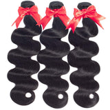 Hermosa Hair Brazilian Hair 3 Bundles 100% Unprocessed 9A Body Wave Human Hair Bundles14 16 18inch Black Color