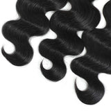 Lizourey Hair Brazilian Virgin Remy Hair Body Wave Hair One Bundle 14inch 100% Unprocessed Virgin Human Hair Extension Weave Natural Black Can be Dyed and Bleached