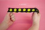 Happie Hare Scrunchies - Cotton Rounds Elastic Hair Bands - Scrunchy Hair Ties - Girls Hair Accessories - Gifts for Women (4 Pack, Tennis Sport Scrunchie)