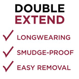 L'Oreal Paris Makeup Double Extend Beauty Tubes Lengthening 2 Step Mascara, Black, 1 Tube