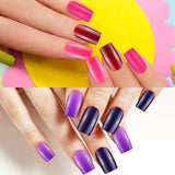 960 Pieces 47 Sets Medium Square Press on Nails Fingernails Glossy False Nail Artificial Fake Nail Full Cover Colorful Acrylic Nail Tip Kit for Women and Girls (Glossy Color)