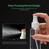 Small Plastic Spray Bottles ULG Empty Fine Mist Spray Bottles 12 Pack 2.7oz/80ml Clear Refillable Container Mini Travel Spray Bottle with Fine Mist Sprayer for Alcohol Perfume