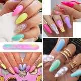 MEFA Gel Nail Polish Set 23 Pcs with Gift Box - Soak Off Nail Gel Summer Candy Colors Gel Varnish with No Wipe Base Coat Glossy Matte Top Coat for Nail Art Salon Design Manicure Starter Set