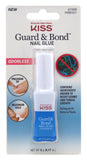 Kiss Guard & Bond Nail Glue 0.17 Ounce Odorless (5ml) (3 Pack)