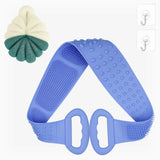 Silicone Back Brush and Loofah Set 2020 Updated 31inch Silicone Bath Scrubber 60g Skin Exfoliating Shower Sponge for Women and Men a lot of Foam Makes Easier to Exfoliate