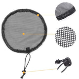 6pcs Black Ponytail Net Wig Caps For Making Guleless Hairnet Hair Wig Making Tools Bun Maker Hair Net For Women (L/Round(6Pcs))