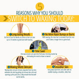 GiGi Hard Wax Beads, Soothing Azulene Hair Removal Wax for Sensitive Skin, 14 oz