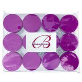 Beauticom 20G/20ML Clear Round Sample Container Jars with Purple Lids for Lotion, Creams, Toners, Lip Balms, Cosmetic, Makeup - BPA Free (48 Pieces)